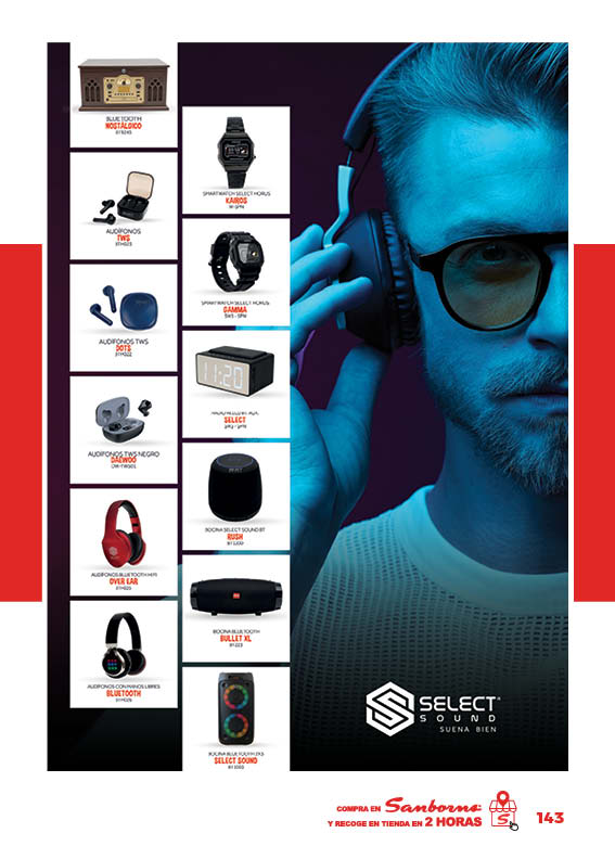 Bocinas & Audífonos Select Sound