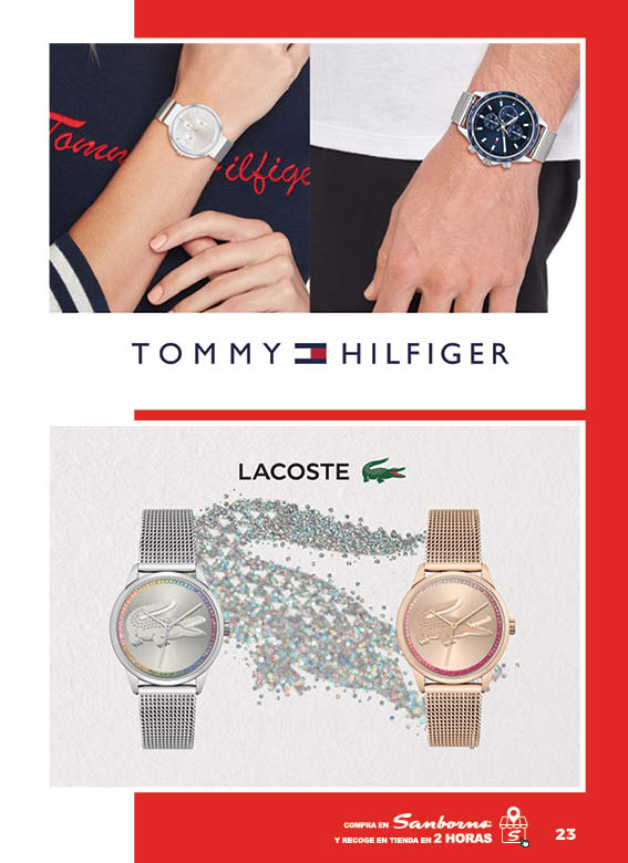 Relojes Tommy Hilfiger/Lacoste