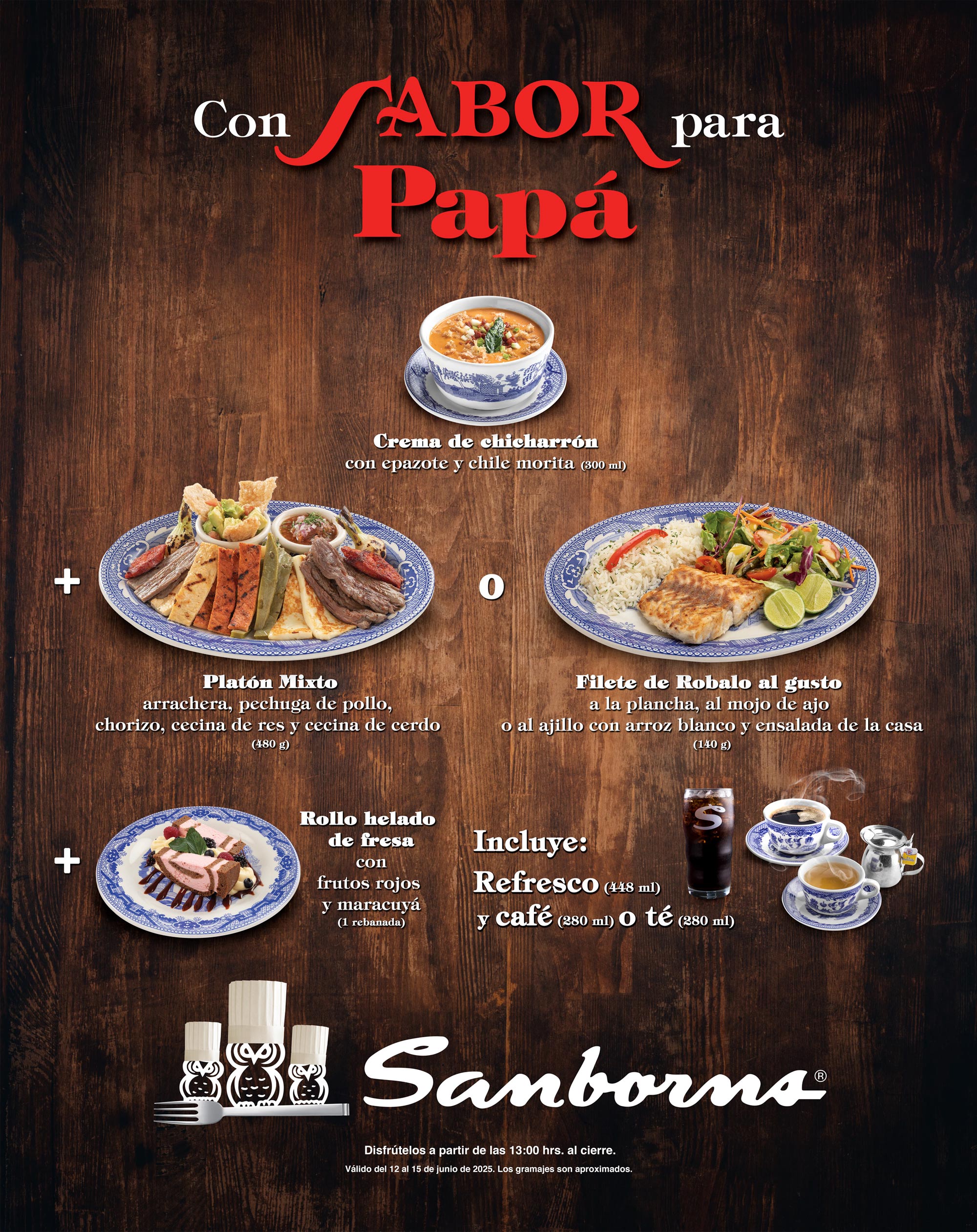 Menu Papás