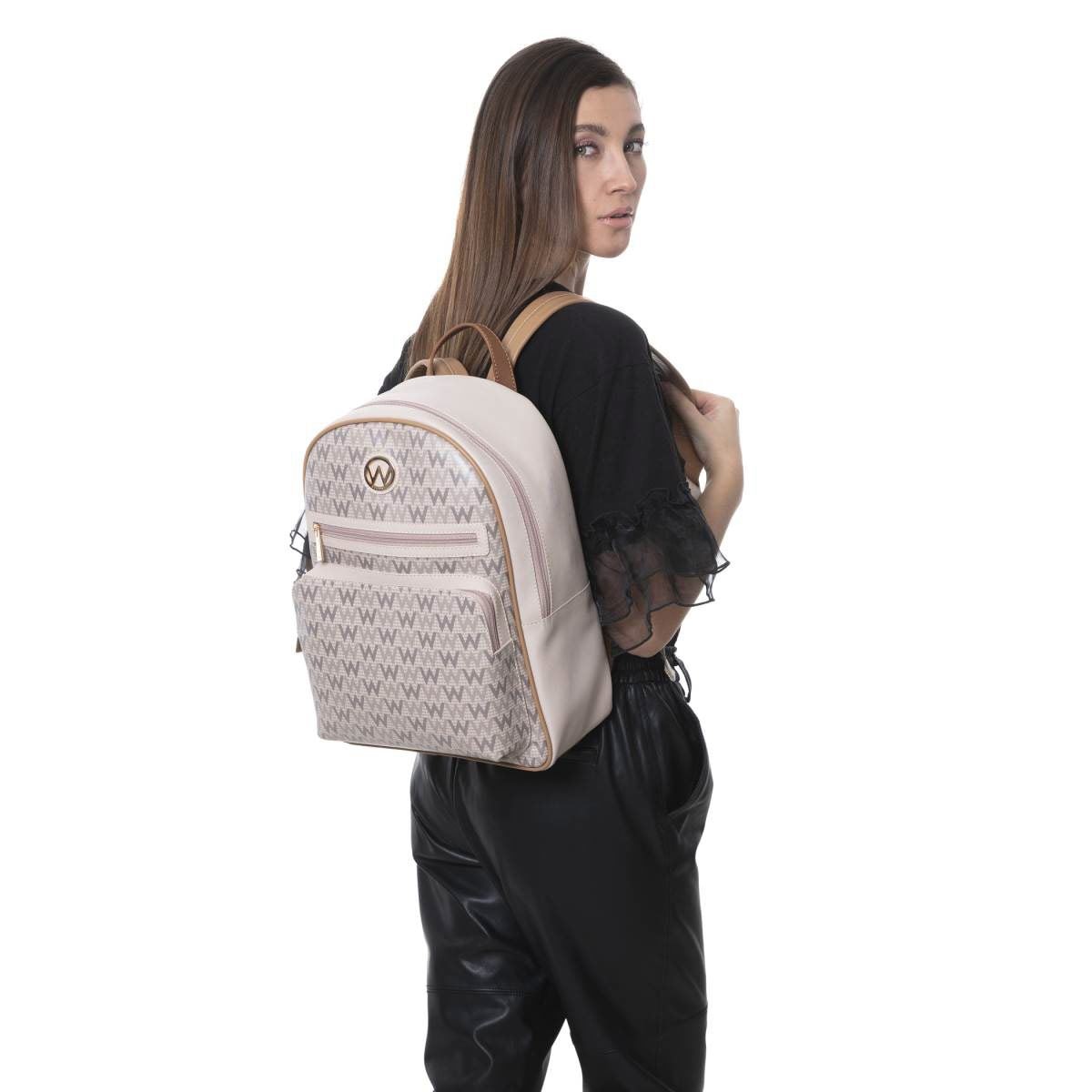 Bolso Westies backpack cafe/multi