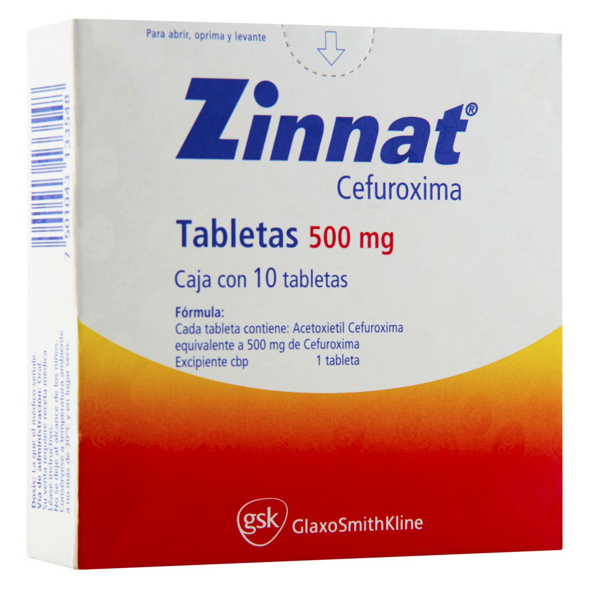 Zinnat 500mg Tab 10 3354