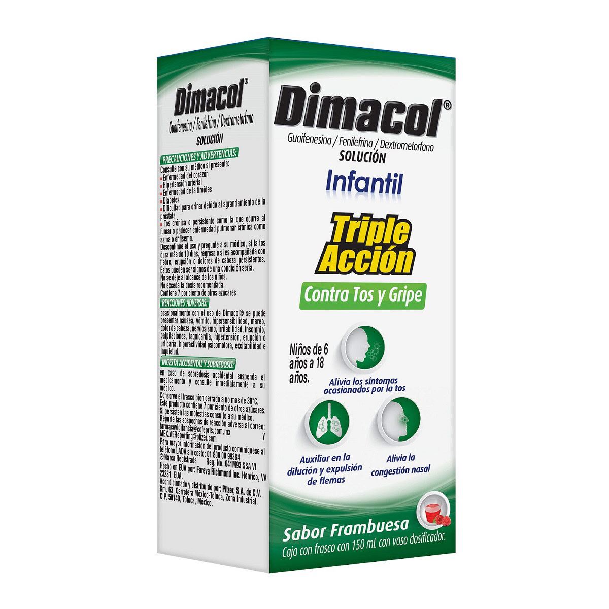 Dimacol Infantil Sabor Frambuesa 150 ml